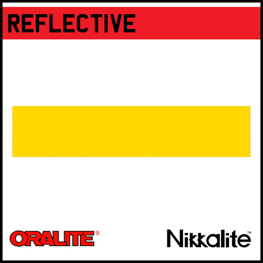 Yellow Oblong Reflective Blank