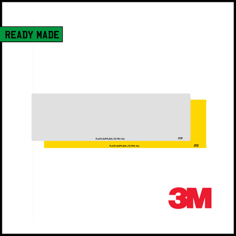 Ready Made Short 13 3/8 Inch Number Plates - 3M