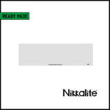 Ready Made White Short 13 3/8 Inch Number Plate with BS Tag - Nikkalite