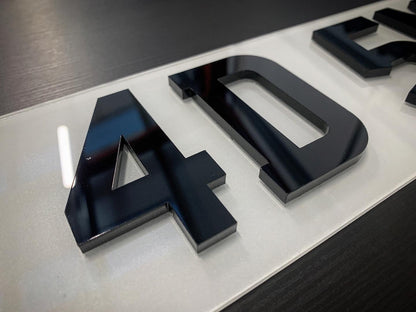 4D 5mm Number Plate Letters - UK