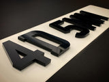 4D 5mm Number Plate Letters - UK