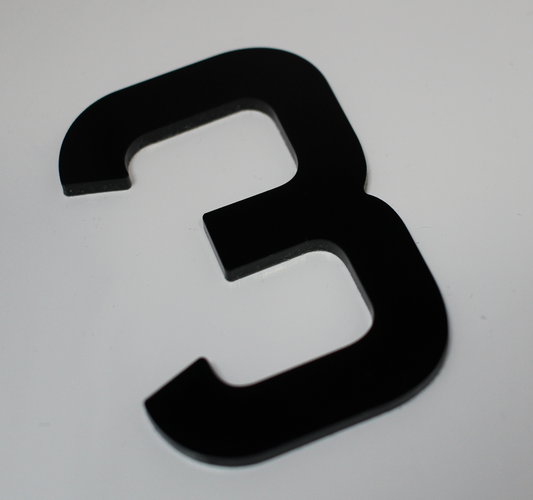 3 - 4D 3mm Motorbike Digit [10 per pack]