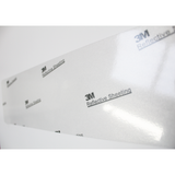 Ready Made White Oblong Number Plate with BS Tag - 3M