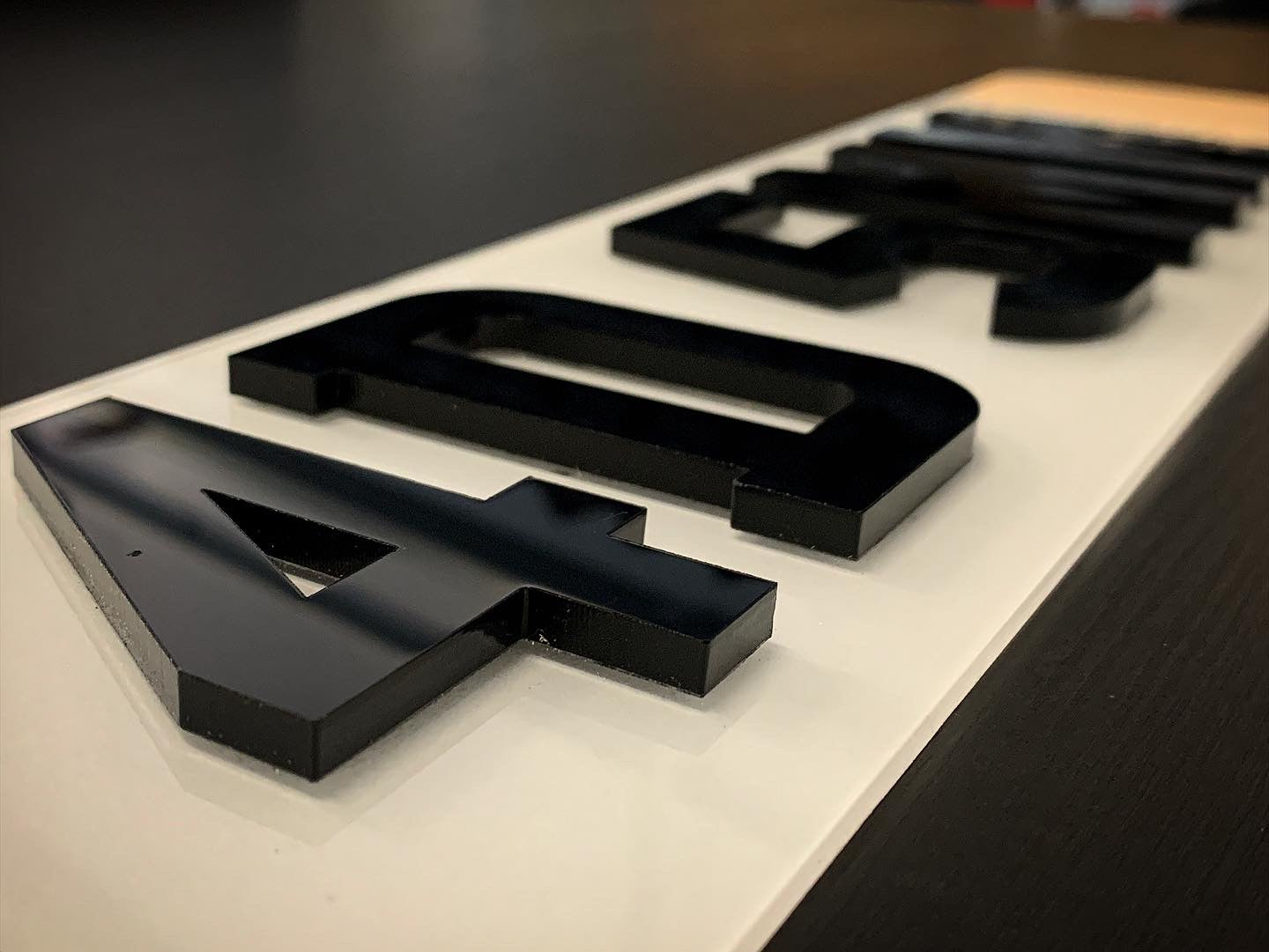 4D 5mm Number Plate Letters - UK