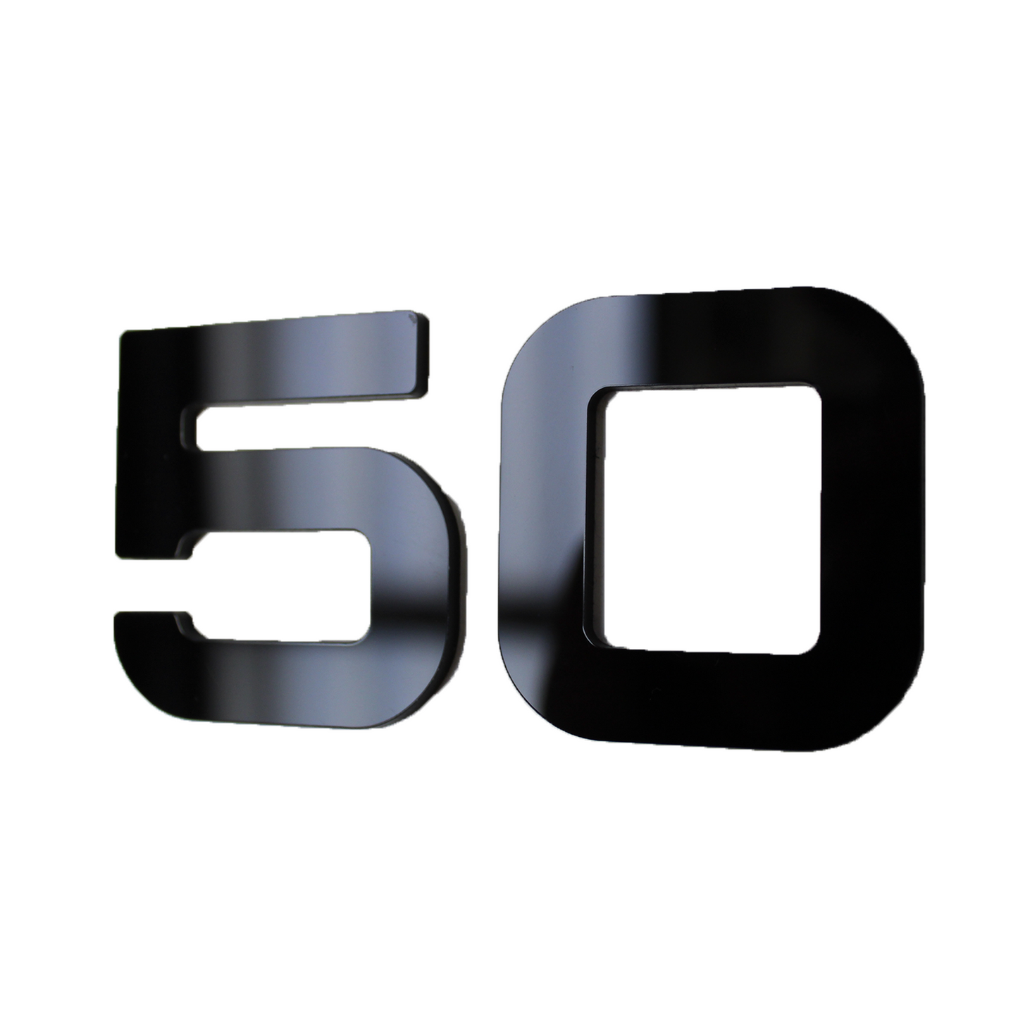 4D 3mm Metro (50mm) Number Plate Letters