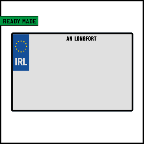 Ready Made Square IRL Number Plate - County Longford