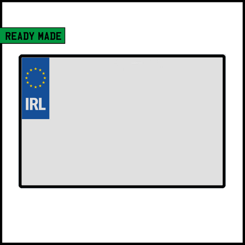 Ready Made Square IRL Number Plate - Blank