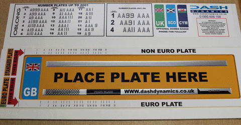 UK Standard Number Plate Jig - Old Style