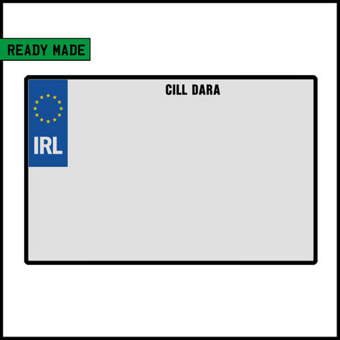 Ready Made Square IRL Number Plate - County Kildare