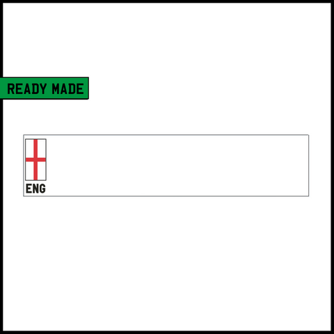 Ready Made Standard Oblong Number Plates - ENG