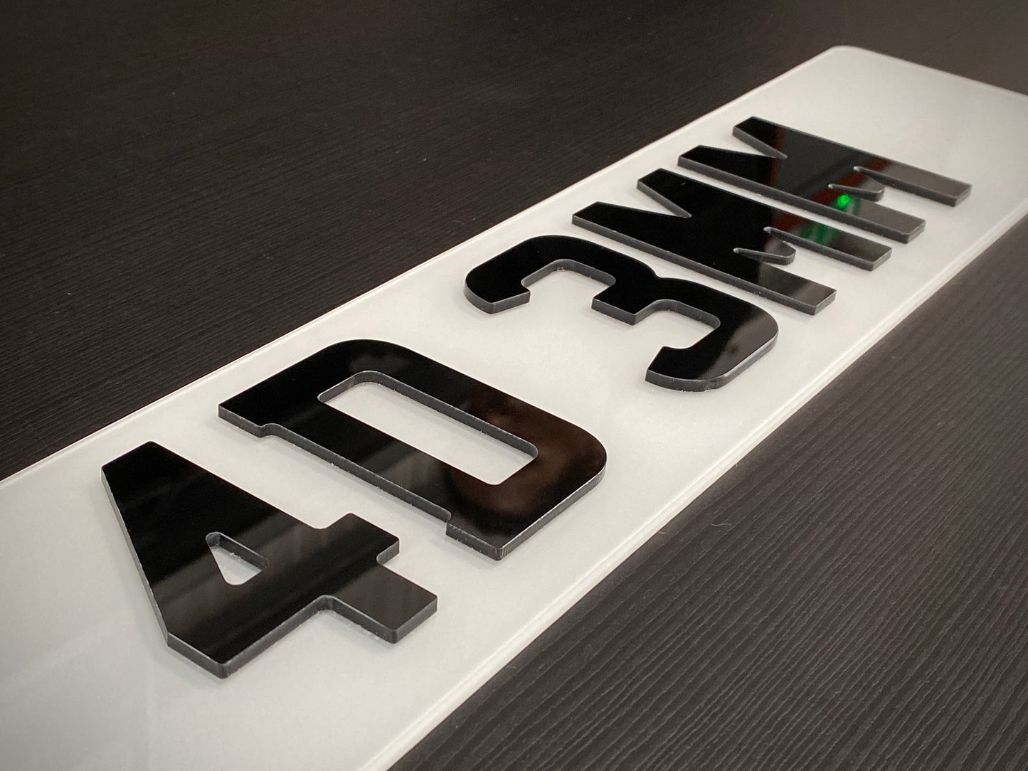 4D 3mm Number Plate Letters - UK