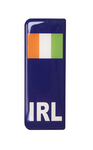 Irish Gel Badges/Flags for Standard Number Plates [Sheet of 10]