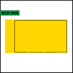 Ready Made Yellow Japanese Import Number Plate with Offset Border for Flags