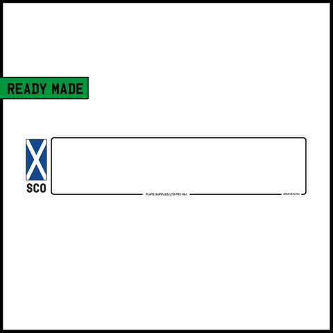 Ready Made Standard Oblong Number Plates - SCO