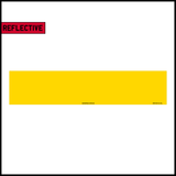 Yellow Oblong Reflective with BS Tag - Nikkalite