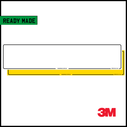 Ready Made Oblong Number Plates - 3M