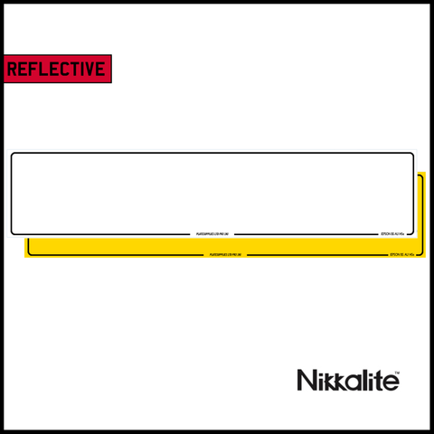 Standard Oblong Reflective with Border and BS Tag - Nikkalite