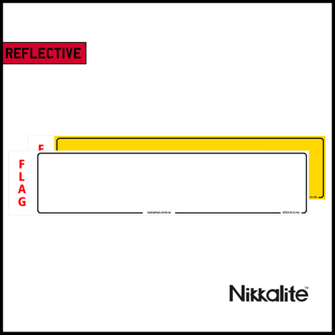 Standard Oblong Reflective with Offset Border and BS Tag - Nikkalite