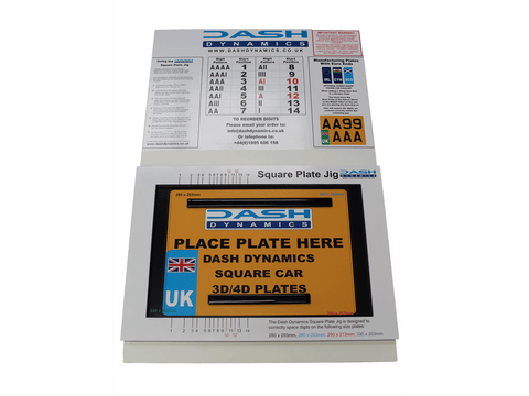 UK Plate Number Plate Jig - Square