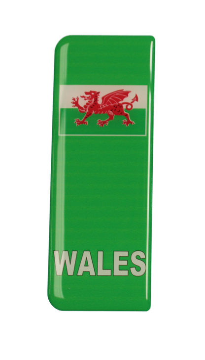 EV Green Flash Gel Badges/Flags for Standard UK Number Plates