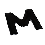 M - 50mm 3D Metro Black Carbon [12 per pack]